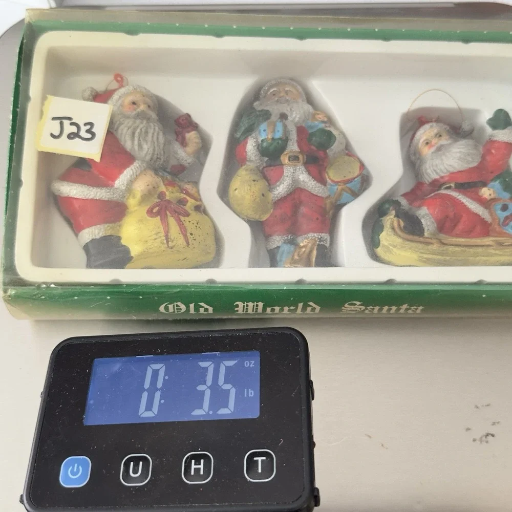 Old World Christmas santas are